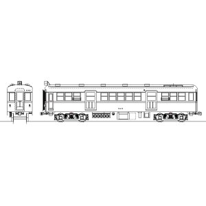 画像: イコマ商会ペーパーキット 近鉄モ６００　張上屋根・片運（注文生産、『カートに入れる』ボタンよりご発注ください）